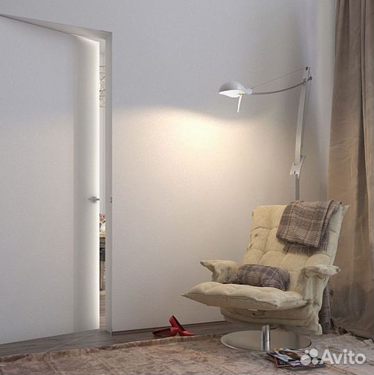 Скрытые межкомнатные двери под отделку