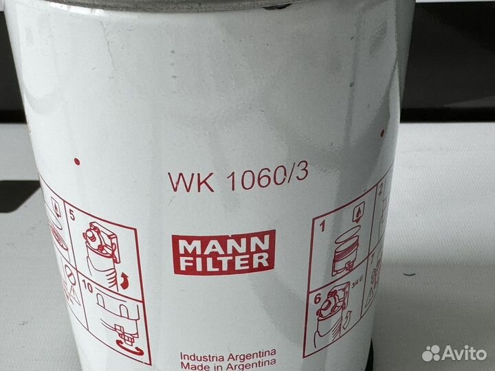 Фильтр топливный mann-filter WK1060/3x