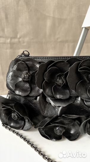 Сумка клатч из кожи Anne Fontaine