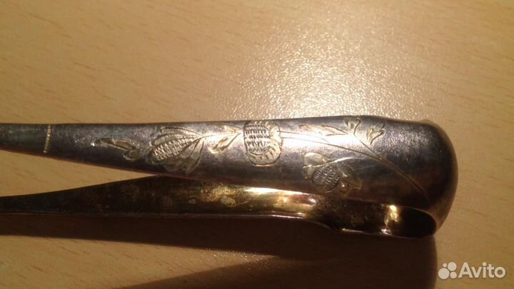 Щипцы для сахара. Серебро. 84 проба