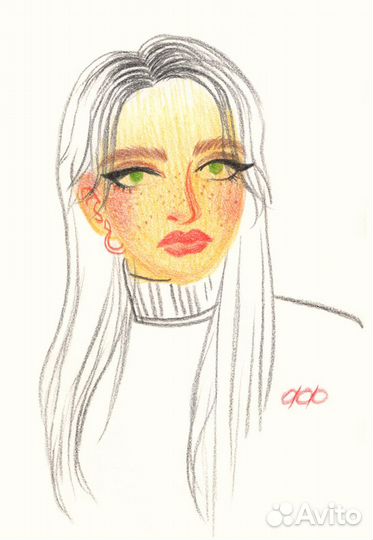 Скетчи на заказ, портретики в своём стиле