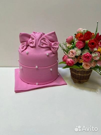 Шапка и снуд для девочки