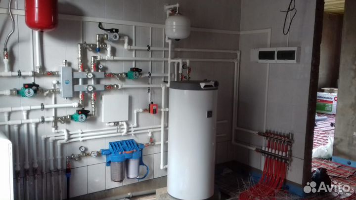 Монтаж систем отопления и водоснабжения