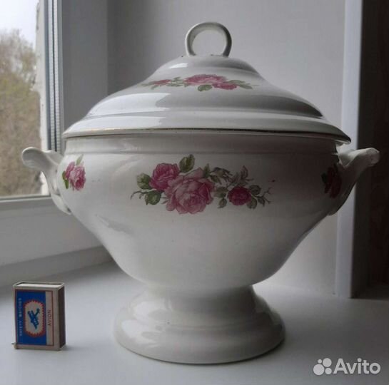 Супница, 1920-е годы, антиквариат, з-д Буды СССР