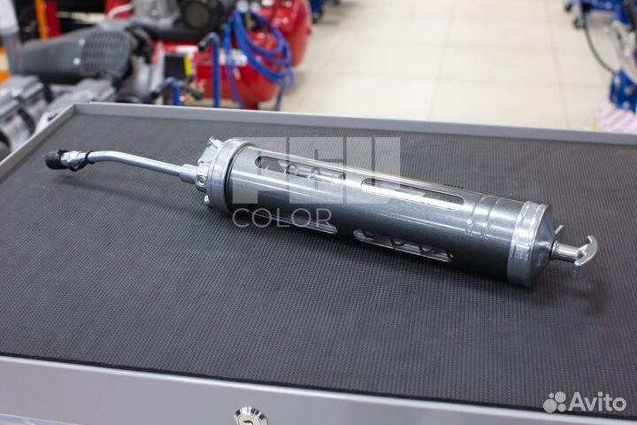 Шприц двухплунжерный для густой смазки, 400 мл