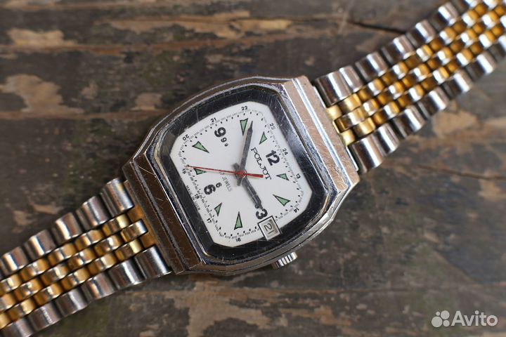 Часы наручные Poljot Полет 17 jewels СССР квадрат