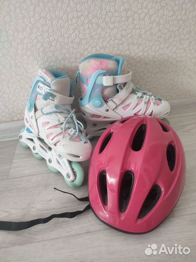 Детские раздвижные ролики размер 32-35