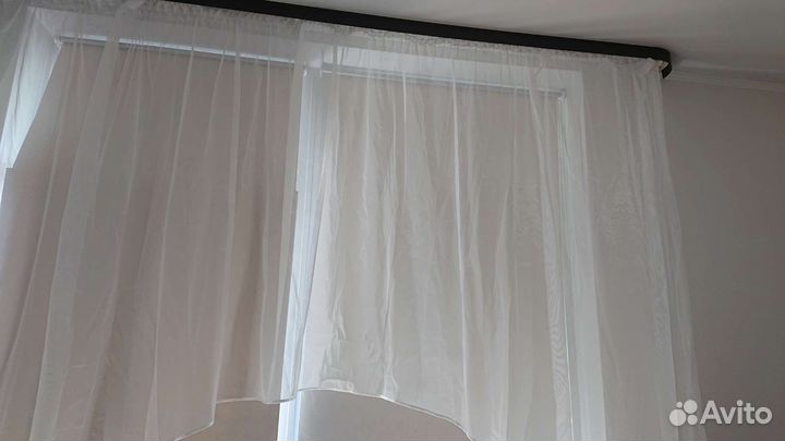 Тюль полукругом