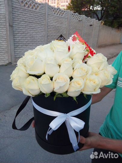 Розы в коробке