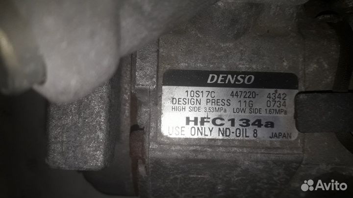 Компрессор кондиционера Toyota 1MZ,3MZ 447220-4342