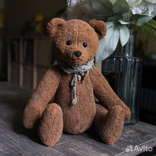 Советский плюшевый мишка тедди ручной работы