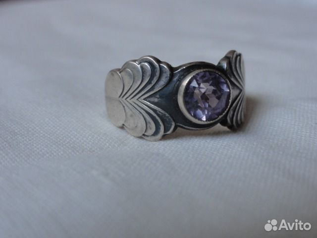 Коллекционное кольцо александрит в серебре 1959г
