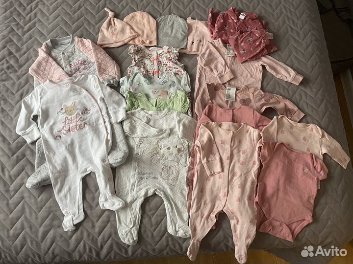 Вещи пакетом на девочку от 0 до 1 года