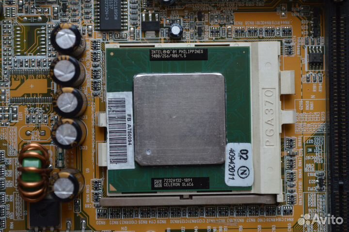 Материнская плата с процессором Pentium 3