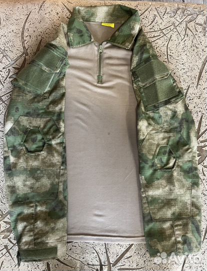 Тактический боевой костюм мох с защитой