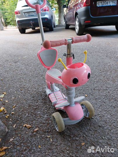 Самокат детский для девочки бу