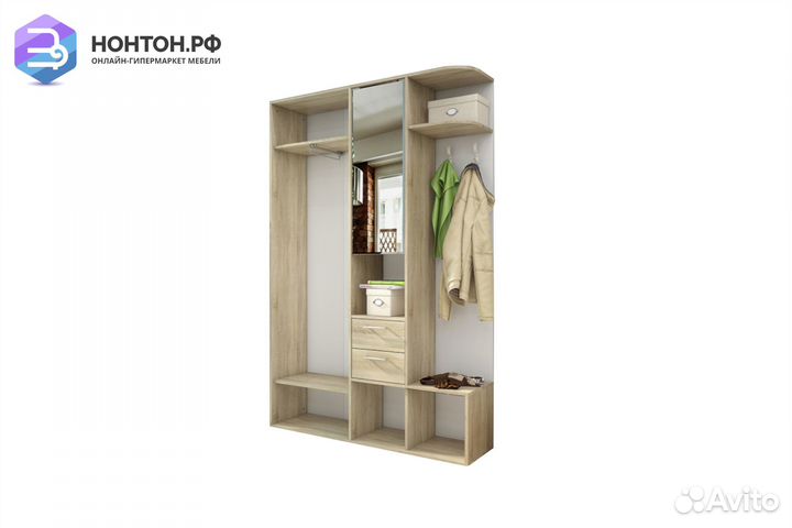 Прихожая Диана дуб сонома / белый