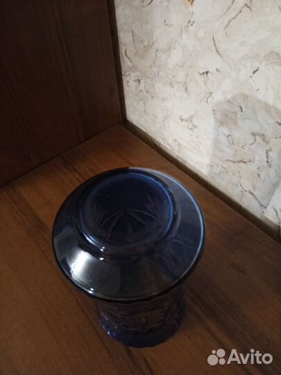 Ваза для цветов цветной хрусталь