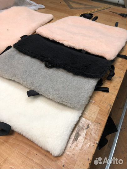 Меховые подстилки на сиденье
