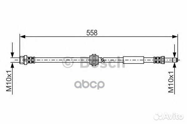 Шланг тормозной 1987481182 Bosch