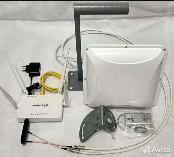 Комплект усилитель сигнала 3G 4G Интернета