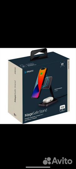 Бзу Deppa 2 в 1 MageSafe Stand iPhone, Airpods