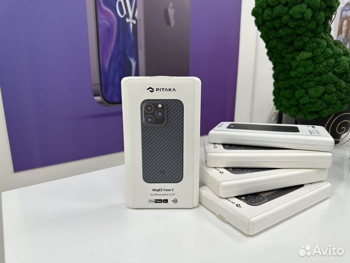 Чехол Pitaka iPhone 14 Pro Синий NEW