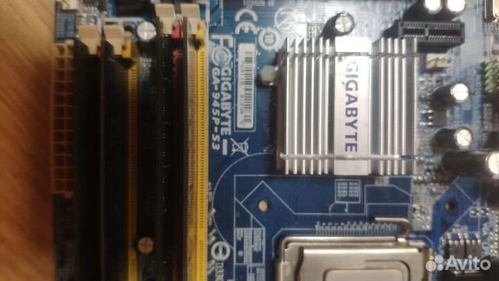 Комплект 775 сокет ga-945p-s3 3Gb