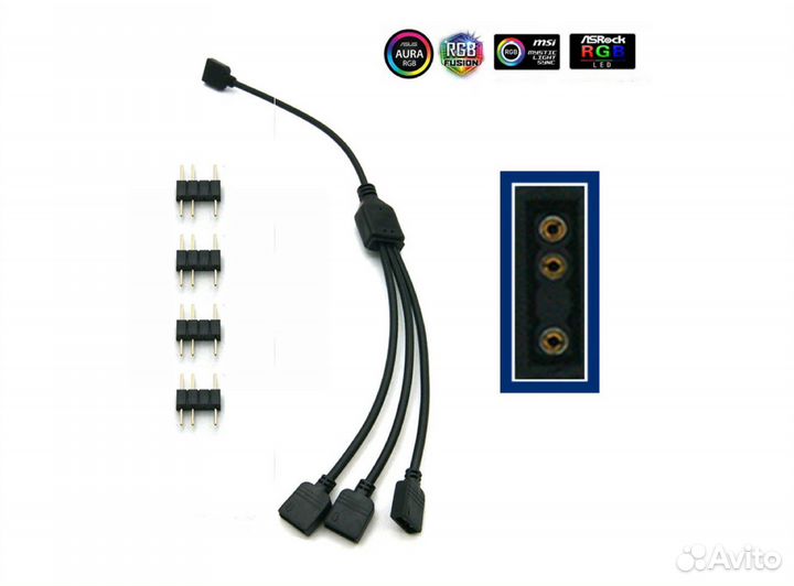 3-контактный RGB разветвитель