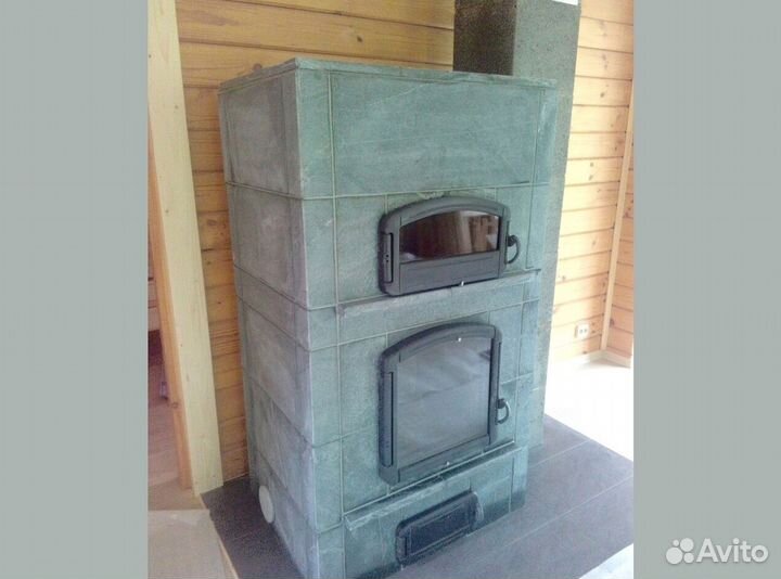 Печь камин теплонакопительная