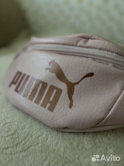 Сумка puma,розовая поясная