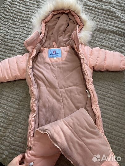 Зимний комбинезон для девочки 80