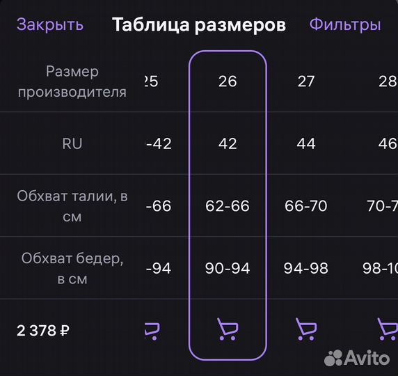 Джинсы черные 26 размер