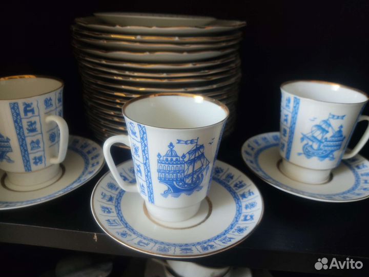 Чашки фарфоровые лфз