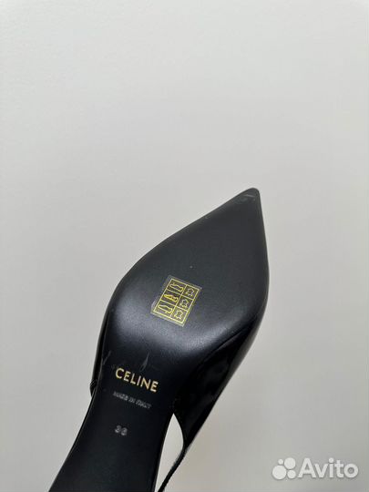 Туфли лодочки Celine кожаные Селин premium