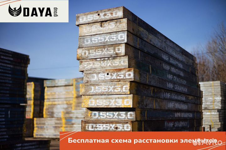 Аренда опалубки стен, колонн, перекрытий
