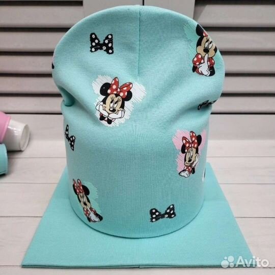 Комплект шапка и снуд для девочки