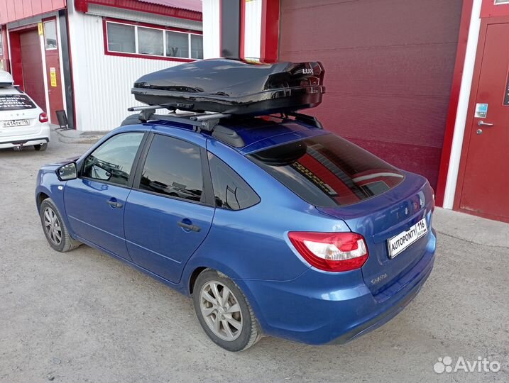 Автобокс Lux Irbis 450л черный глянец Лада Гранта