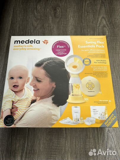 Молокоотсос medela swing flex электрический