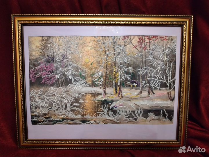 Картины вышитые бисером