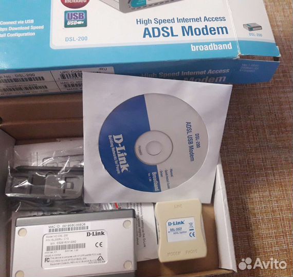 Модем D-Link adsl-200