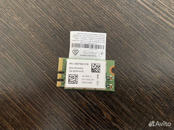 Модуль для бука Wi-Fi + BT Qualcomm Atheros qcnfa4