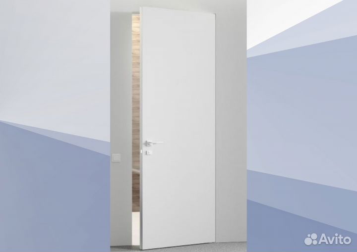 Скрытые двери под покраску