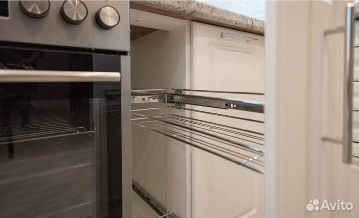 Угловой кухонный гарнитур белый цена за всё