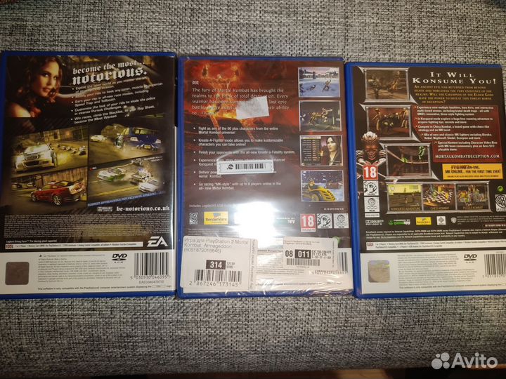 Лот игр на PS2 (PAL)