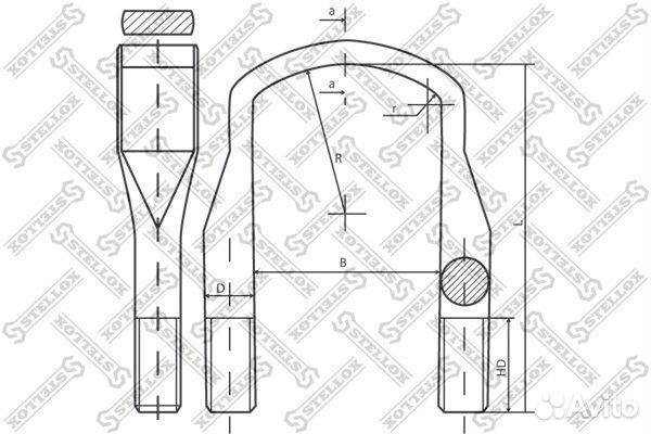 Стремянка рессоры stellox 84-64214-SX