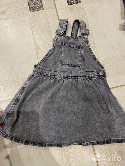Джинсовый сарафан для девочки 104