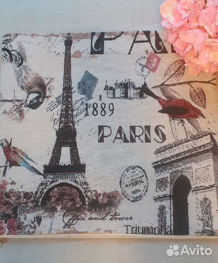 Наволочка декоративная гобеленовая Париж, 4545