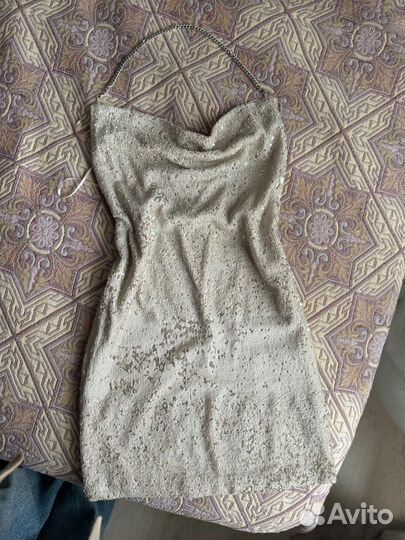 Платье из паеток topshop