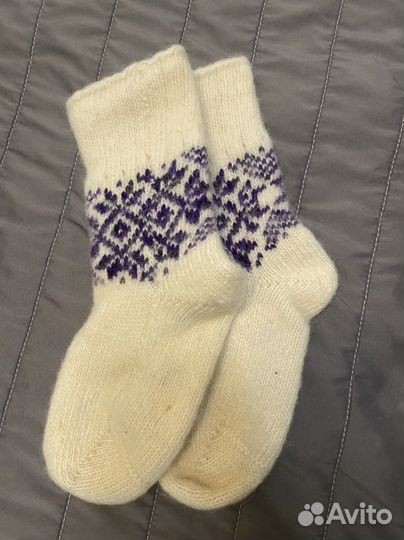 Шерстяные носки детские новые